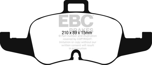 EBC Redstuff Front Brake Pads for 2016+ Audi TTS Quattro 2.0L Turbo