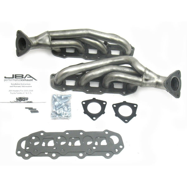 JBA Headers for 05-07 Toyota 4.7L V8 - 1-1/2in Primary Raw 409SS Cat4Ward