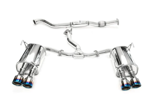 Invidia Q300 Cat-Back Exhaust for 2022+ Subaru WRX - Rolled Titanium Tips