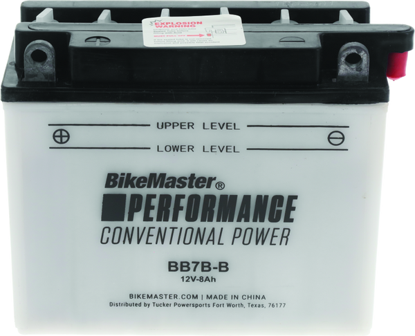 BikeMaster BB7B-B Lead-Acid Battery 7Ah for Yamaha TTR225 (19992004)