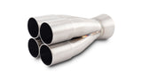 Vibrant 4-1 SS Merge Collector (1.50in Inlet Slipover ID 2.00in Merge Outlet OD) Single Unit