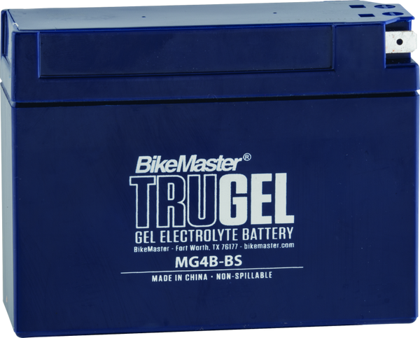 BikeMaster TruGel MG4B-BS Motorcycle Battery 40 CCA (113 x 39 x 86mm)