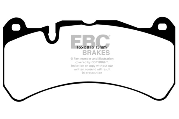 EBC Yellowstuff Front Brake Pads for 2007-2008 Ferrari 430 Scuderia - Performance