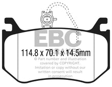 Load image into Gallery viewer, EBC 2016+ Alfa Romeo Giulia 2.9L Twin Turbo Yellowstuff Rear Brake Pads