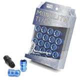 Project Kics 14x1.50 Monolith T1/07 Lug Nut Set - Blue (20 Pcs) (Special Order 2-3 Month Lead Time)