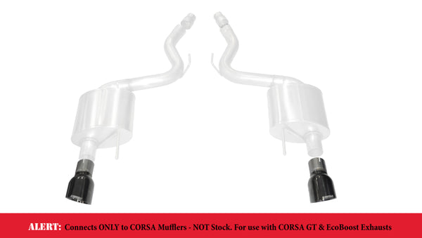 Corsa Ford Mustang GT 2015-2025 Black PVD Tip Kit - 3.0in Inlet / 4.5in Outlet