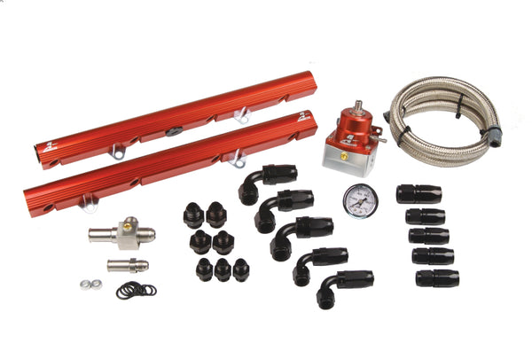 Aeromotive 5.0L Ford Billet Fuel Rail System  5/8in I.D. (19861998 Mustang GT/Cobra)