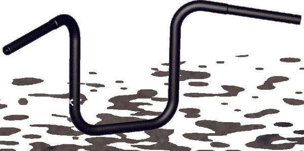 Burly Brand 12in Black Ape Hanger Handlebars