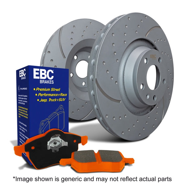 EBC S8 Brake Pad and Rotor Kit - GD Slotted & Dimpled