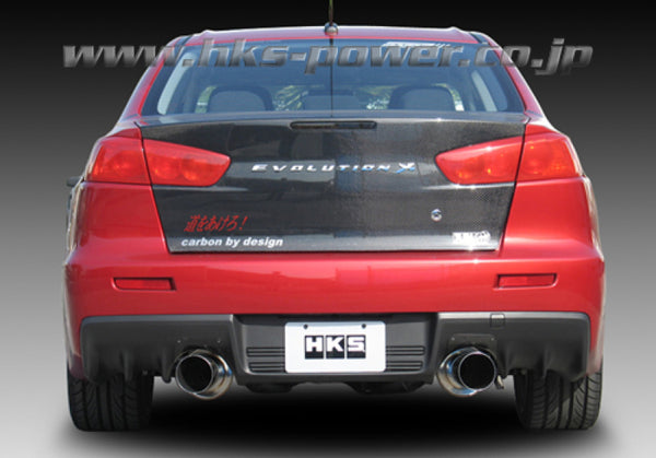 HKS Hi-Power Dual Tip Catback Exhaust for 2008-2009 Evo 10