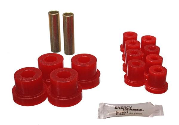 Energy Suspension Jeep Spring Bushing Set - Performance Polyurethane - Red