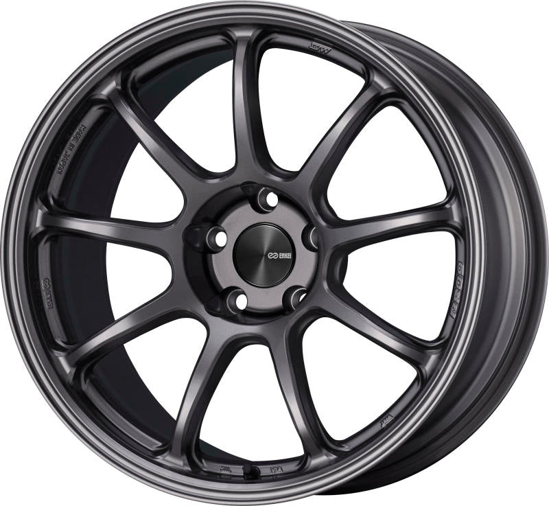 Enkei PF09 18x9.5 5x114.3 27mm Offset 75mm Bore Dark Silver Wheel