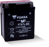 Yuasa YTX7L-BS Maintenance Free AGM 12-Volt Battery w/Bottle