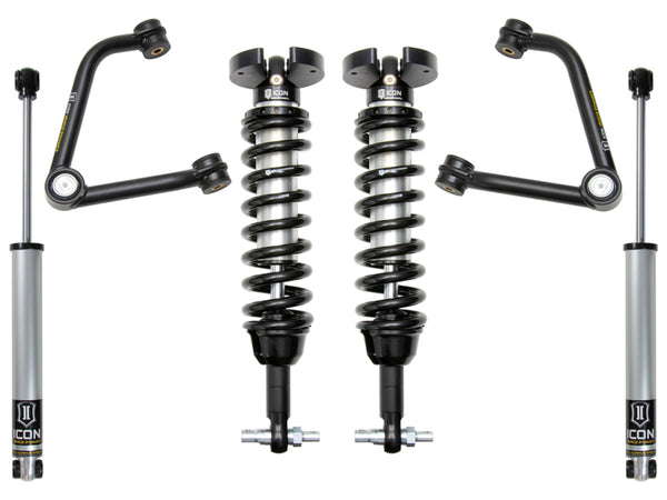 ICON Stage 2 Suspension System for 2019+ GM 1500 | 1.5-3.5in Coilovers w/Tubular UCA