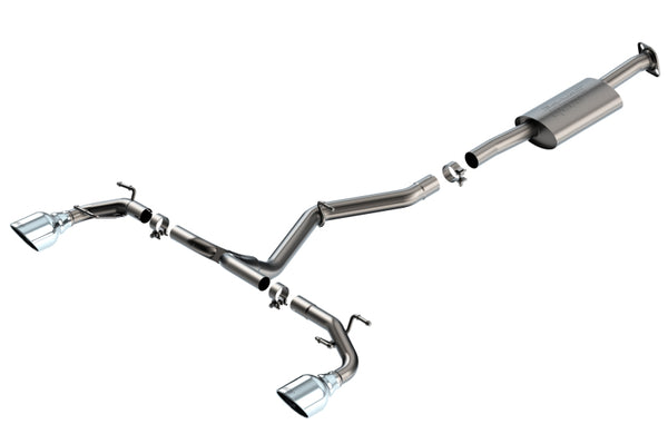 Borla S-Type Catback Exhaust for 22-23 Subaru BRZ/Toyota GR86 2.4L RWD AT/MT - Polished Tips