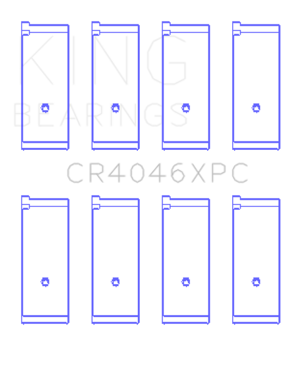 King Honda B20B4/B20Z2/D16 Series/ZC 16V pMaxKote Performance Rod Bearing Set - Size STD