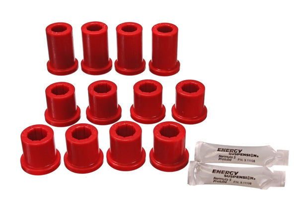 Energy Suspension Front Leaf Spring Bushing Set for 1984-1985 Toyota 4Runner 2WD & 4WD - Red