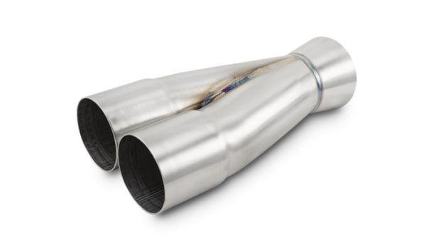 Vibrant 2-1 SS Merge Collectors (2in Inlet Slipover ID 2-1/2in Outlet OD) - Sold Individually