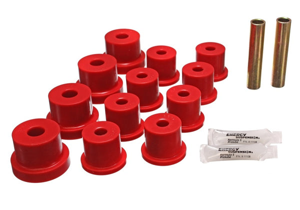 Energy Suspension Mono Leaf Spring Bushings for Nova - Red