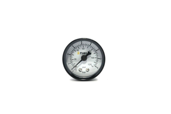 Fuelab 1.5in EFI Fuel Pressure Gauge - 0-120 PSI (Dual Bar/PSI Scale)