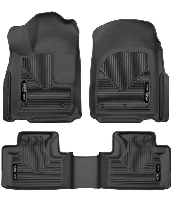 Husky Liners Weatherbeater Black Floor Liners for 2016-2022 Dodge Durango - Front & 2nd Seat