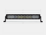 Cali Raised 22 Dual Row 5D Optic Osram Led Bar - Spot