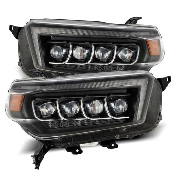 AlphaRex NOVA LED Projector Headlights (Black) w/ Sequential Signal & DRL for 20102013 Toyota 4Runner