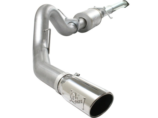 aFe Atlas 4" Aluminized Cat-Back Exhaust with 304 SS Polished Tip - 2011-2013 Ford F-150 EcoBoost V6 3.5L