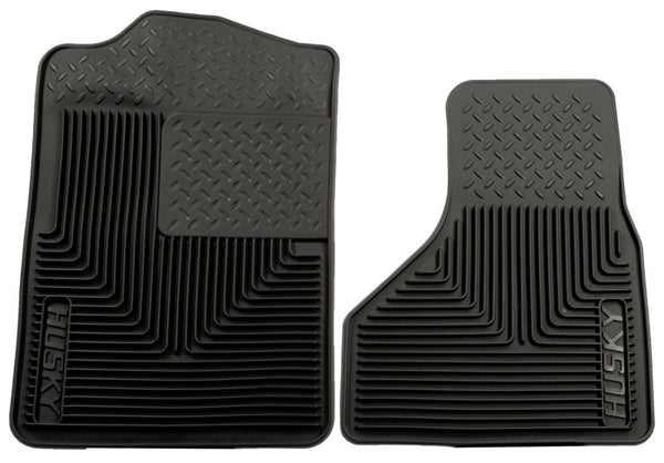 Husky Liners Heavy Duty Black Front Floor Mats for 2008-2010 Ford F-250/F-350/F-450 Super Duty