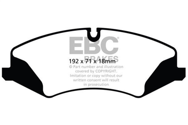 EBC Greenstuff Front Brake Pads for Land Rover LR4 3.0 Supercharged (2014+)