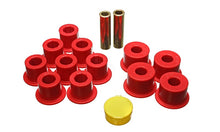 Load image into Gallery viewer, Energy Suspension 6/86-97 Nissan 720 &amp; Hardbody Pickup 2WD Red Rear Leaf Spring Bushing Set