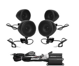 Boss Audio Systems Motorcycle Speaker Amplifier/ Bluetooth/ 3in Speakers 2 Pair- Black