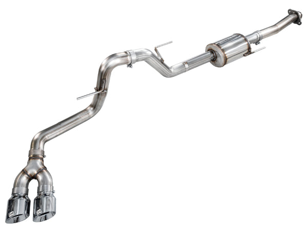 AWE Tuning Cat-Back Exhaust for 2021-2025 Ford F-150 (14th Gen Regular Cab)  Dual 4.5in Chrome Tips