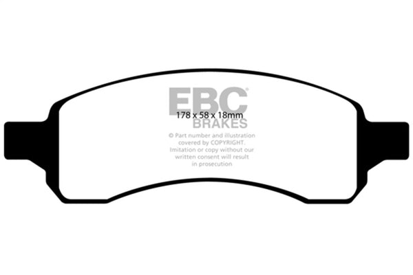 EBC Yellowstuff Front Brake Pads for 07+ Buick Enclave 3.6