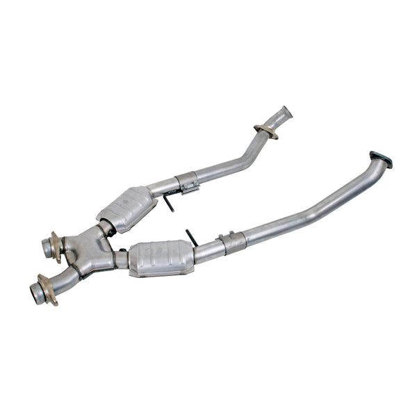 BBK High Flow X-Pipe w/ Catalytic Converters 2.5" for 1996-1998 Mustang GT 4.6L