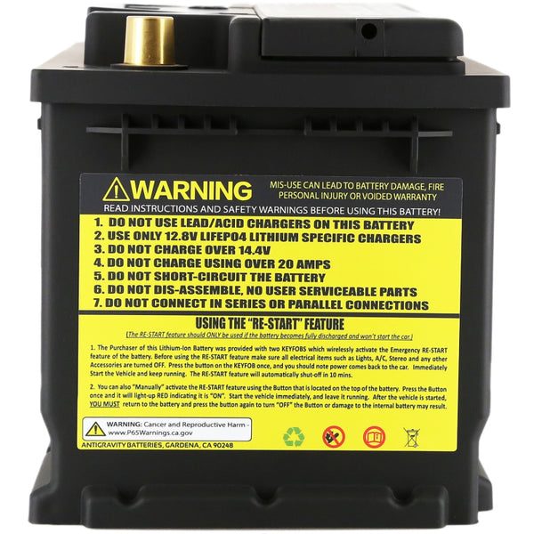 Antigravity H7 / Group 94R Lithium Car Battery with Re-Start Technology