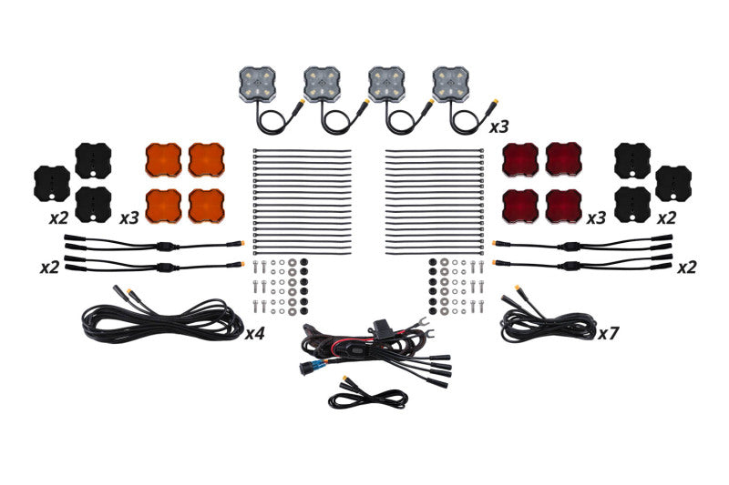 Diode Dynamics Single-Color Rock Light Installer Magnet Mount Kit (12-pack)