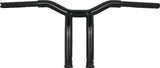 Burly Brand Dominator Raked Bar 10in - Gloss Black