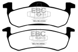 EBC 13+ Lincoln MKT 3.5 Twin Turbo (Performance Brakes) Redstuff Rear Brake Pads