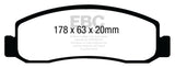 EBC 08-10 Ford F250 (inc Super Duty) 5.4 (2WD) Yellowstuff Front Brake Pads