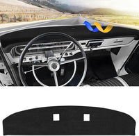 Ford F100 Dash Cover – Cartist Custom‑Fit Non‑Slip Carpet Dashboard Sunshield for F100 / F250 / F350 1967‑1972 (UV & Glare Protector)