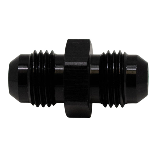 DeatschWerks 6AN Male Flare Coupler - Anodized Matte Black