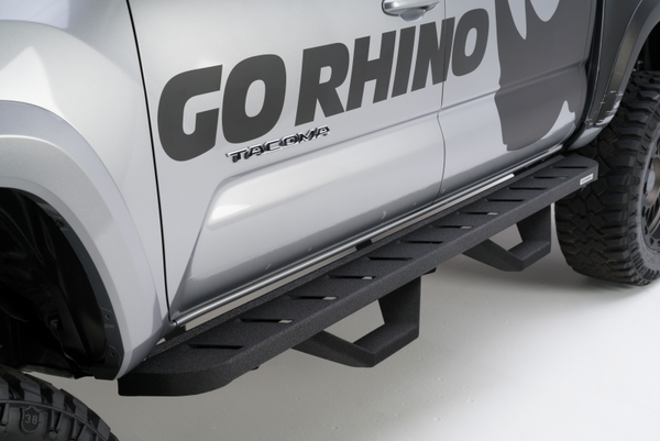 Go Rhino RB10 Running Boards Kit for 09-14 Dodge Ram 1500 w/ Brackets & Drop Steps