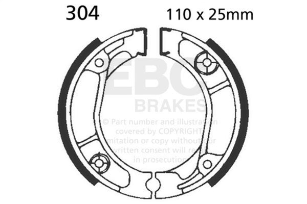 EBC 1982 Honda MB5 Rear Left FA-SFA-TT-X Brake Pads