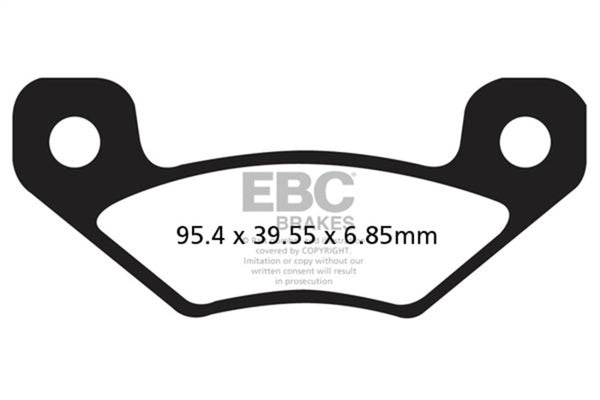 EBC 13-14 Can Am Commander 800 (STD 800R/RX 1000/Locking Rear Diff) Front Left/Right R Brake Pads