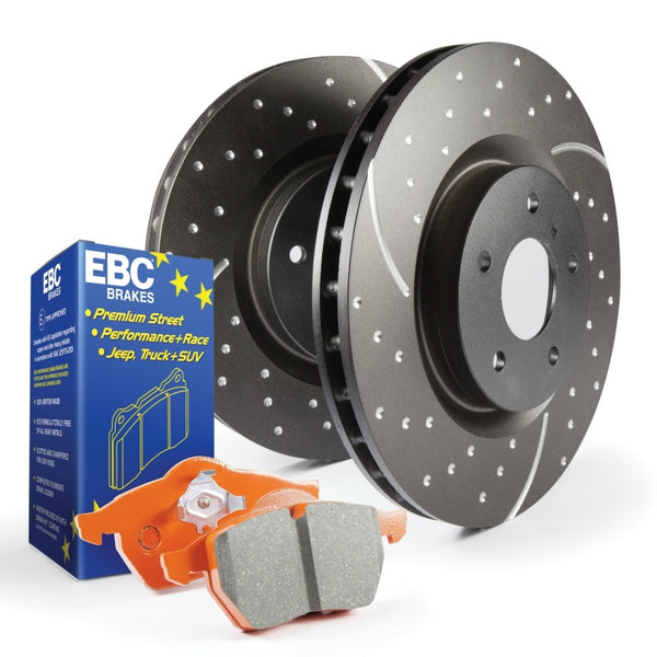 EBC S8 Orangestuff Brake Pad and GD Rotor Kit for Ford F-150 King Ranch (2015-2020)