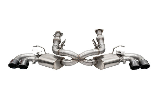 CORSA Performance C8 Corvette 3in Valved Cat-Back Exhaust with 4.5in Black Quad Tips