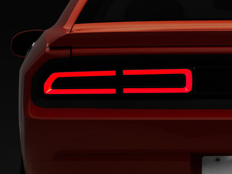 Raxiom 08-14 Challenger LED Tail Lights- Black Housing (Smoked Lens)