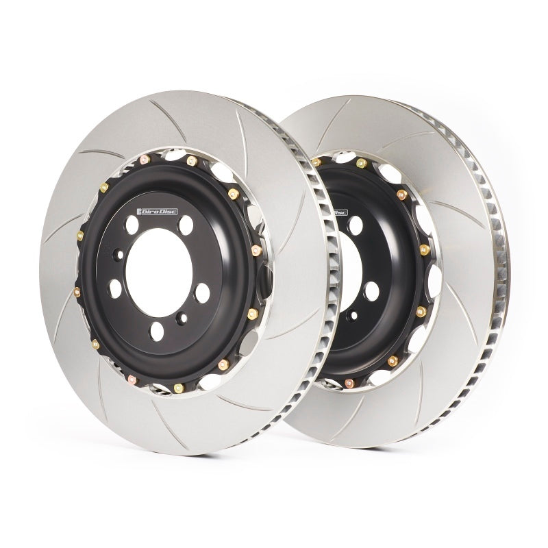 GiroDisc 97-04 Audi A6/Allroad (C5 w/Brembo 18Z 6 Pot) Zinc Plated Slotted Front Rotors