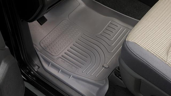 Husky Liners 12-15 Ford Super Duty Crew & Extended Cab WeatherBeater Front Row Black Floor Liners